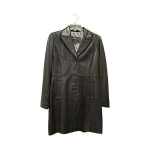 Guess, size S， black, vintage soft real leather jacket